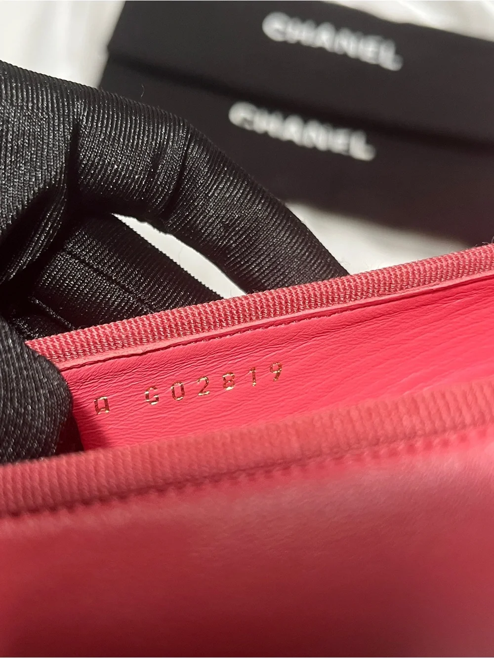CHANEL Coral Pink Leather Ballet Flats with CC Medallion